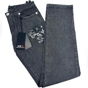 Iceberg 4L Pantalone Women's Jeans Black Size 30